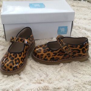 NWB Elephantito Leopard Print Maryjanes